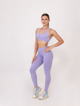 Fit Bunny Gravity клин в лилаво - безшевен дамски клин в лилав цвят ниска рипсена талия и силиконово лого на заек.